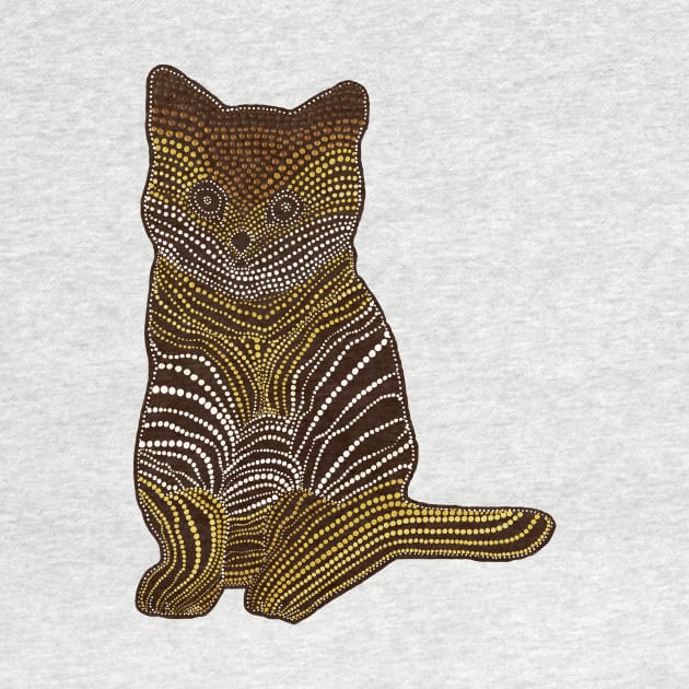 Meow Meow - Gold by Amy Diener